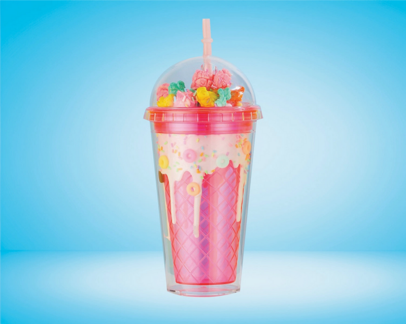 Rainbow Popcorn Tumbler