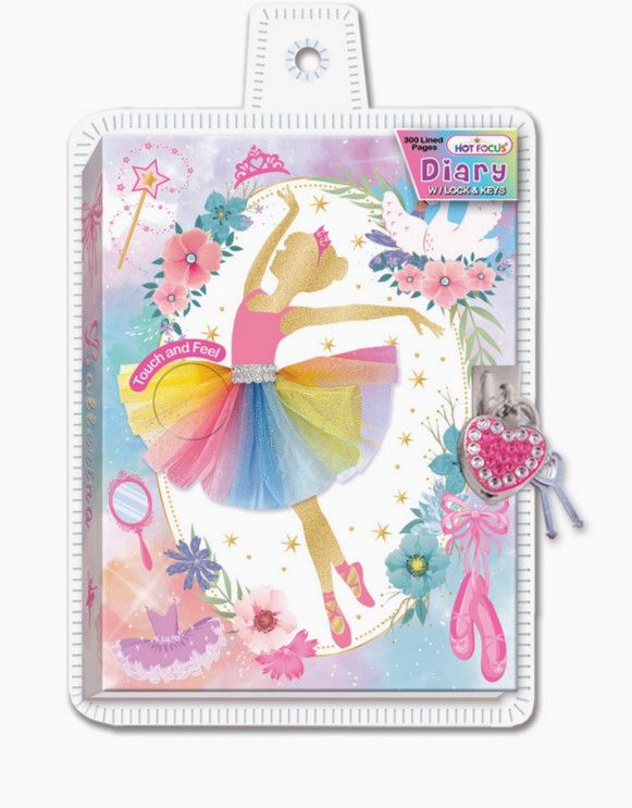 Diary with Lock &amp; Keys, Ballerina Beauties