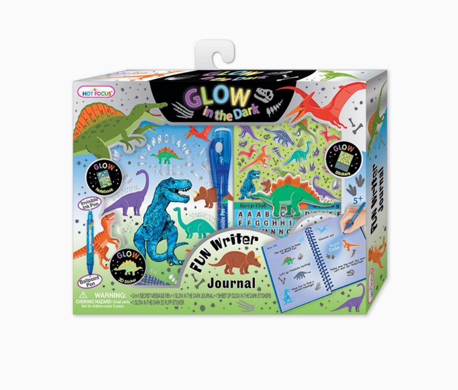 Glow in the Dark Fun Writer Journal - Dinosaur
