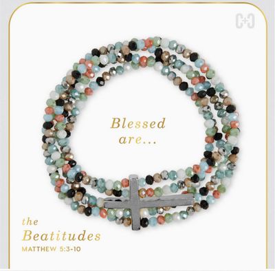 Beatitudes Cross Bracelet
