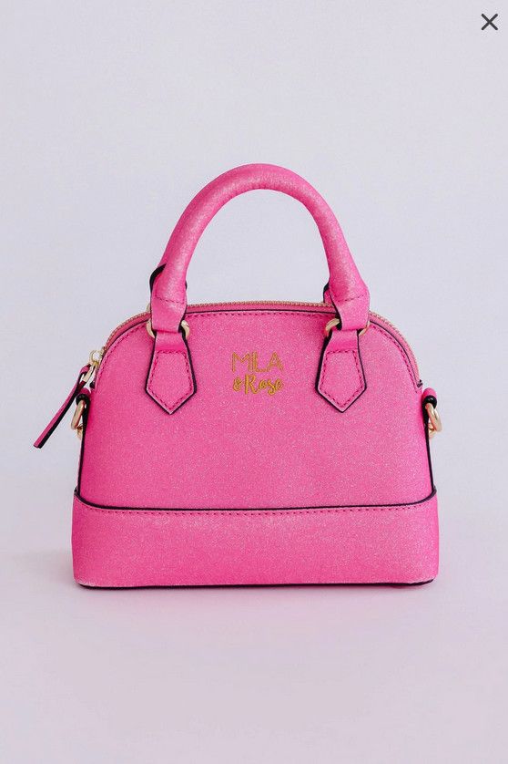 Neon Pink Girl&#39;s Crossbody Purse