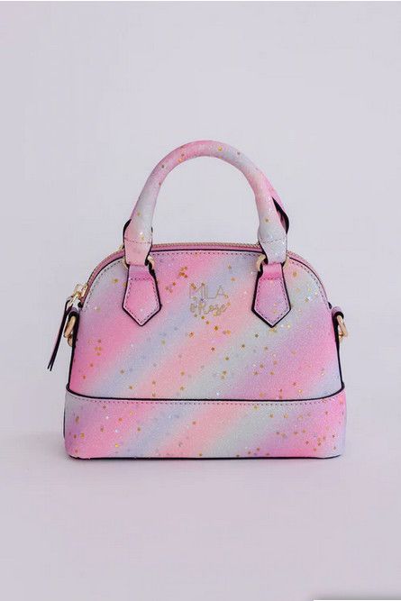 Princess Glitter Girl&#39;s Crossbody Purse