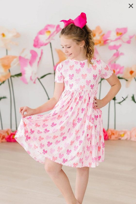 Bow Beauty S/S Pocket Twirl Dress