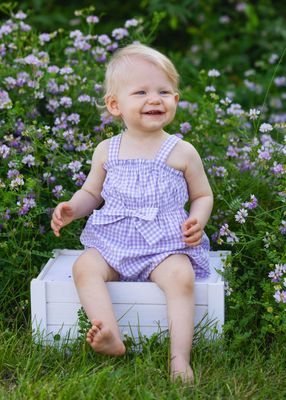 Super Bloom Romper - Purple