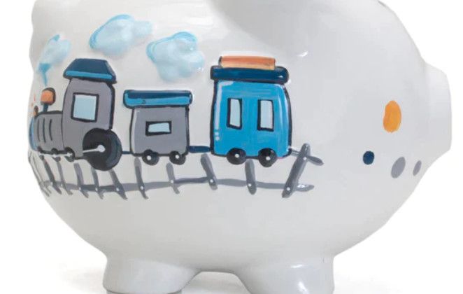 Piggy Banks Choo Choo Transportation