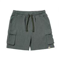 Brian Cargo Shorts - Navy Green Pique