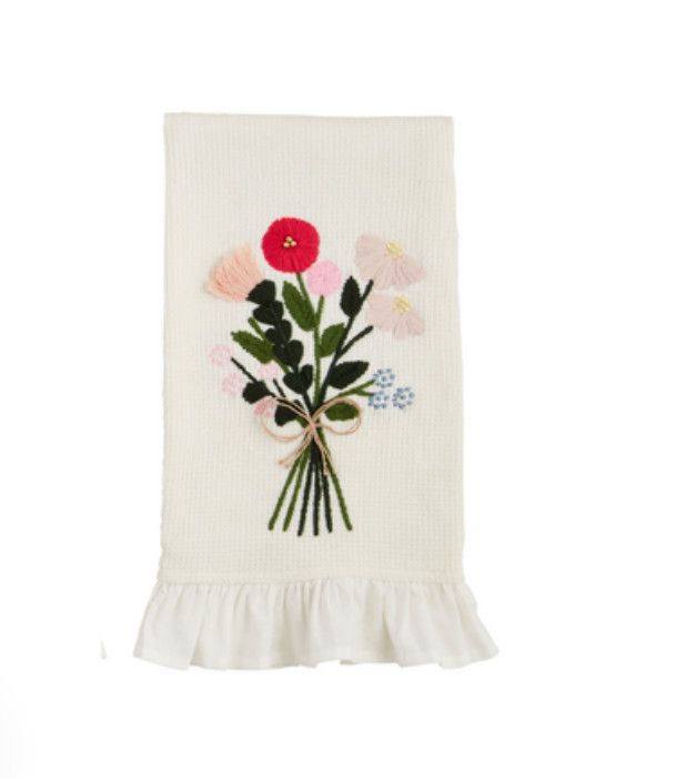 Bouquet Waffle Weave Towel