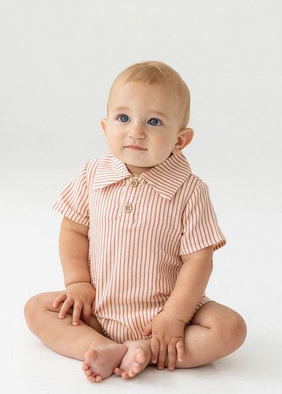 Cranberry Crush Romper-red stripe