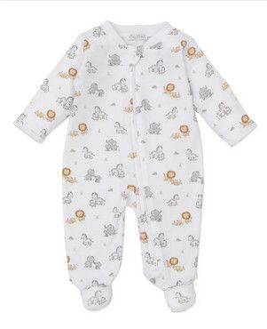 Footie w/ Zipper - Baby Jungle Play