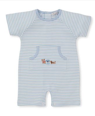 Short Stripe Playsuit-Playground Pups