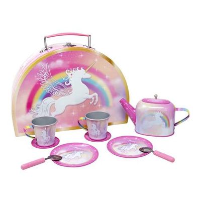 Unicorn Dreamer Tin Tea Set 10 Piece Set