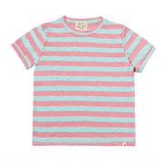 Camber Striped Tee-Pink/Blue Stripe