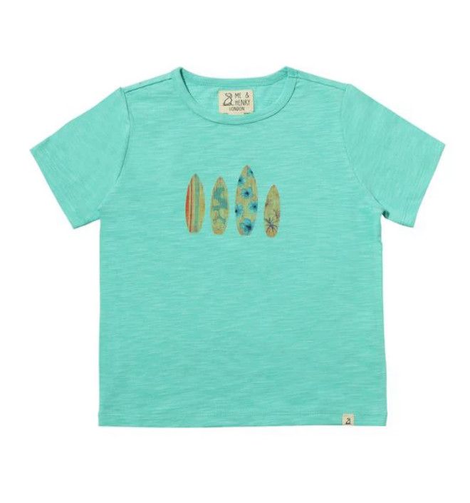 Falmouth Printed Tee - Blue Surfboards