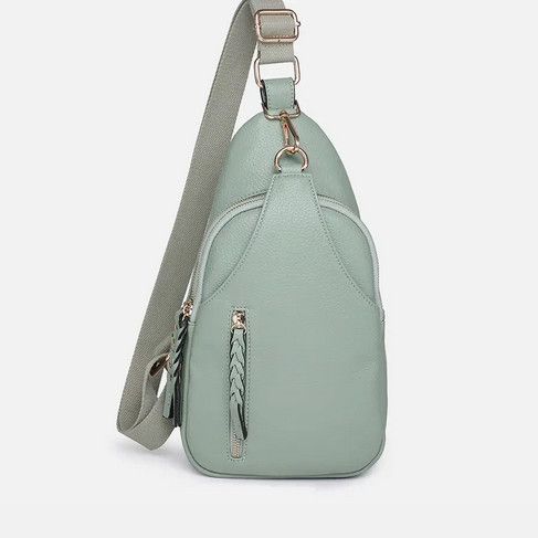 Nikki Dual Compartment Women&#39;s Crossbody Sling Pack Bag-Jade