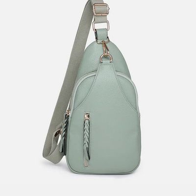 Nikki Dual Compartment Women&#39;s Crossbody Sling Pack Bag-Jade