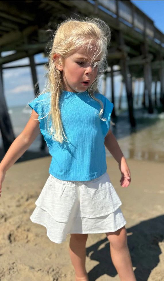 Kylie Tank Top-Blue