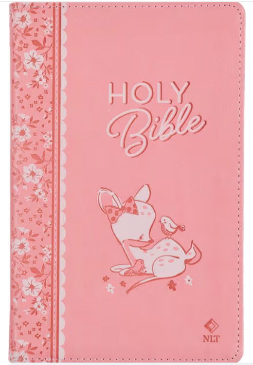 NLT Bible Infant- Pink Faux Leather