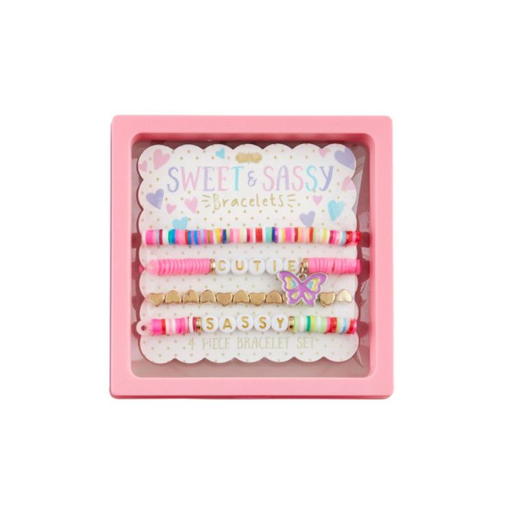 Sweet and Sassy Beaded Bracelet- Sassy