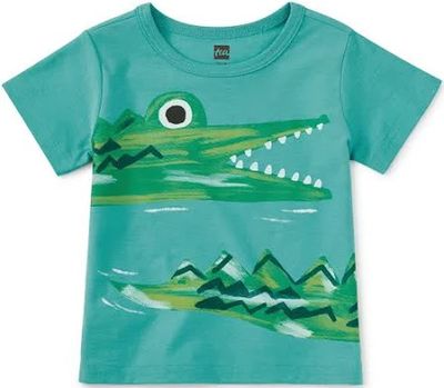 Baby Caiman Graphic Tee - patina