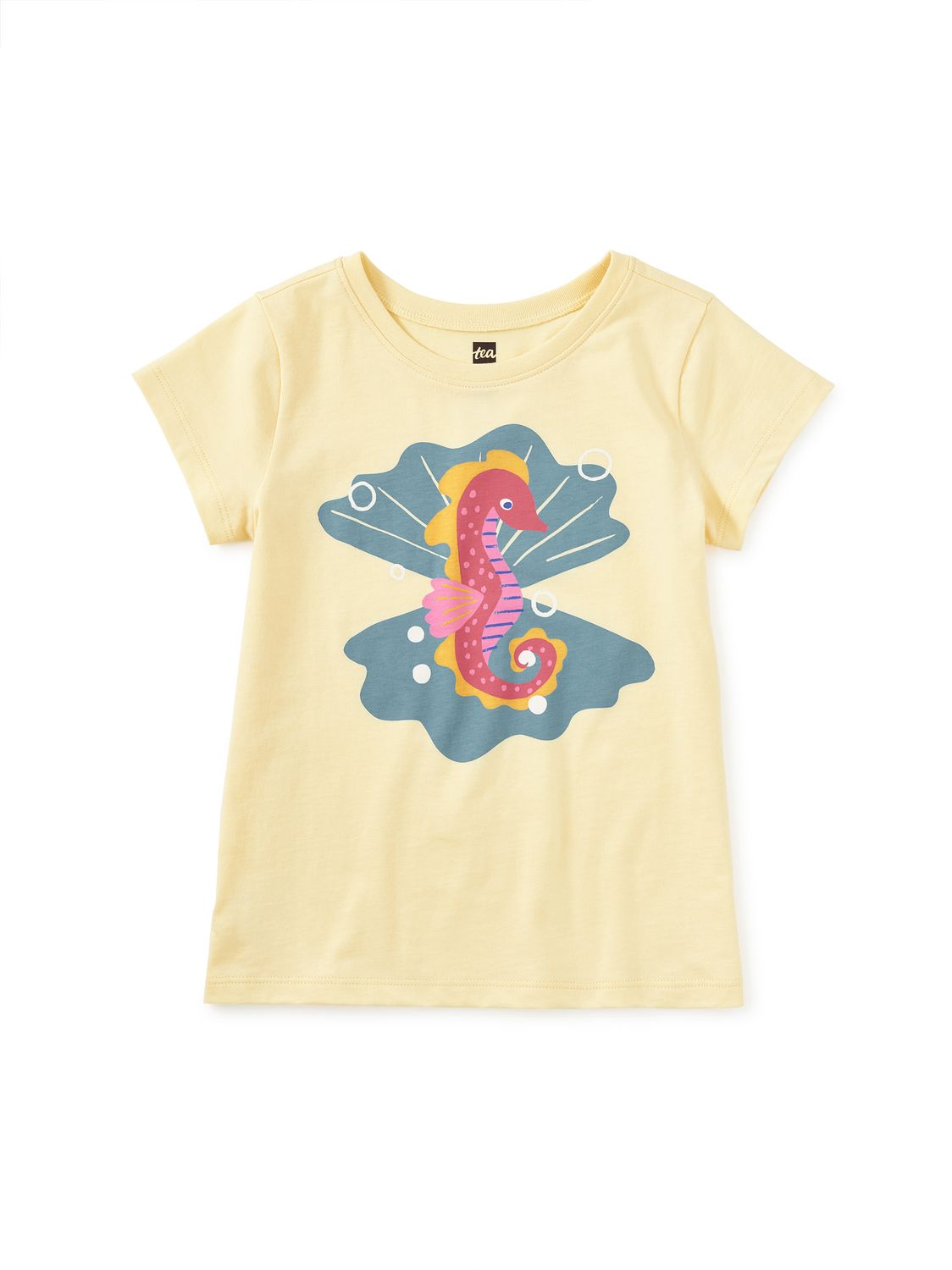 Seahorse &amp; Pearls Tee - Banana