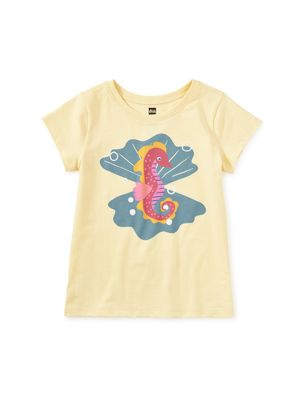 Seahorse &amp; Pearls Tee - Banana