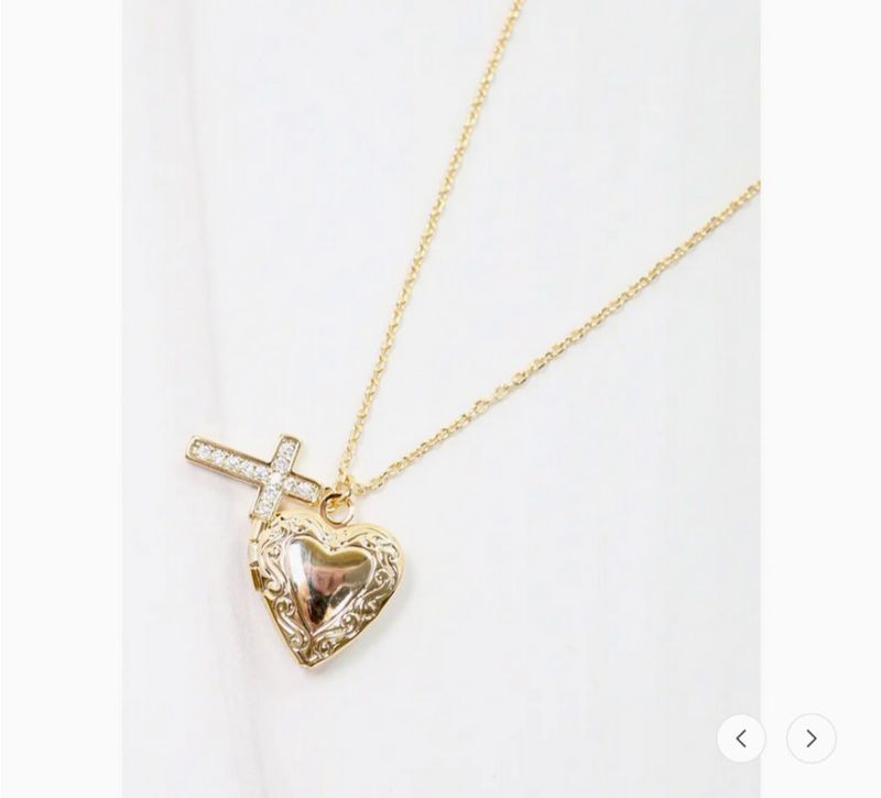 Elaine Charm Necklace Gold