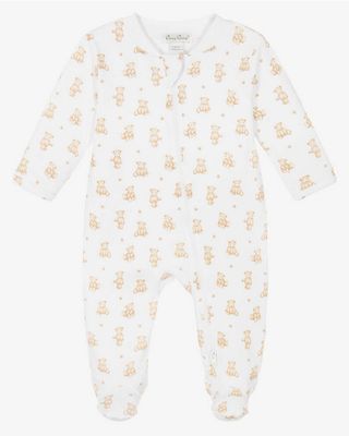 Teddy Bear Time Footie  w/zipper