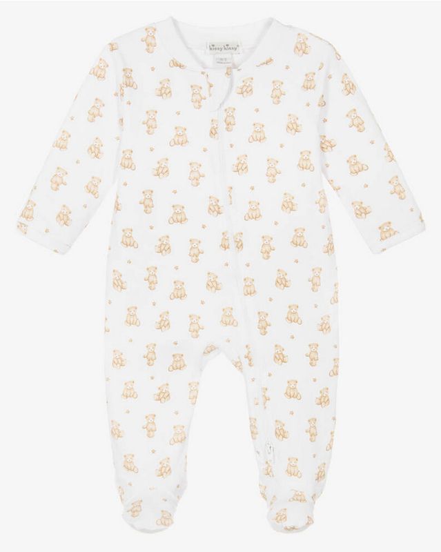 Teddy Bear Time Footie  w/zipper