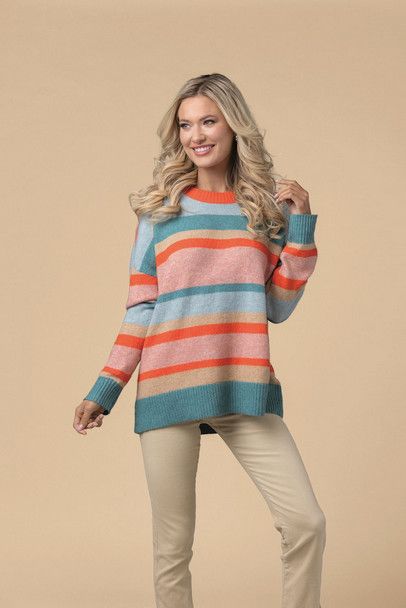 Blue Sylas Striped Sweater