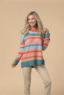Blue Sylas Striped Sweater