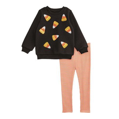 Candy Corn Sweatshirt and Legging Set