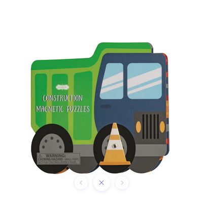 Construction Magnetic Puzzle Book