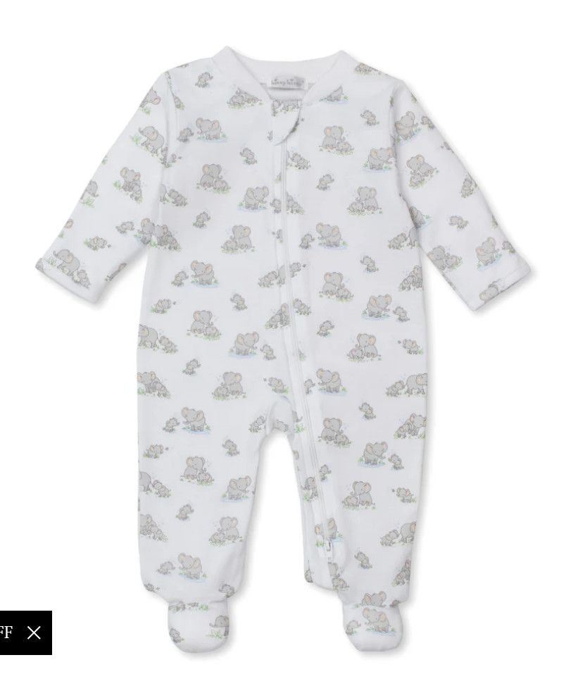 Elephant Esprit Footie w/ Zipper