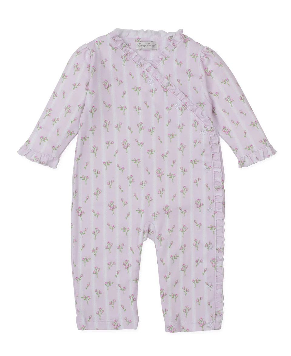 Ribbon Stripe Bouquets Playsuit
