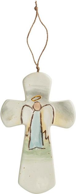 Angel Ceramic Nativity Cross