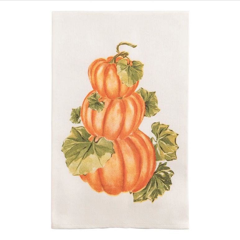 Stacked Pumpkin Printed Towel