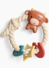 Ritzy Rattle Silicon Teether  Highland Cow