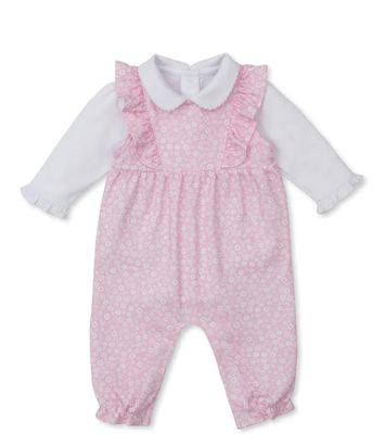 Fall in Bloom Pink Overall Set