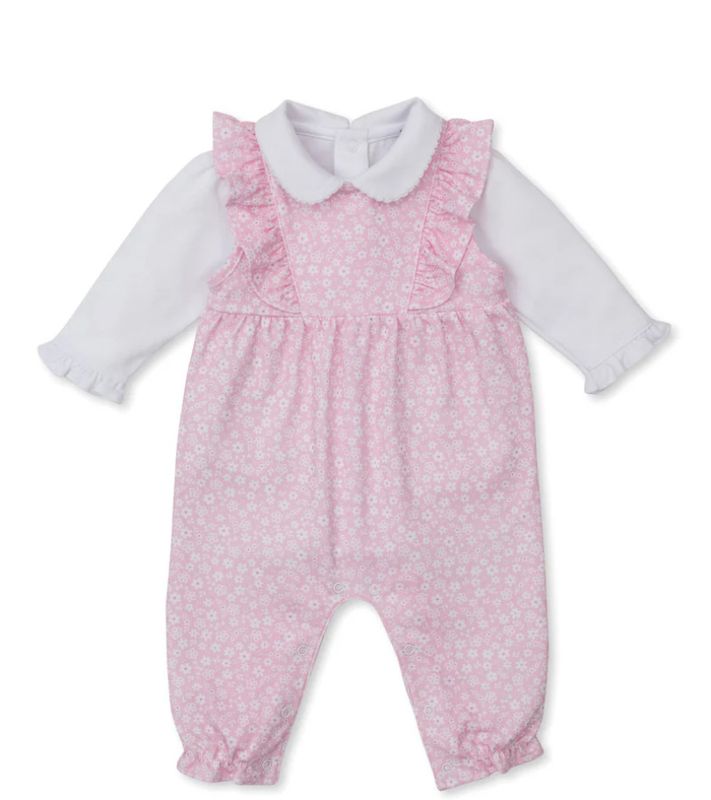 Fall in Bloom Pink Overall Set