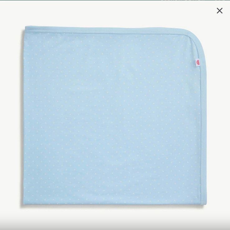 Pin Dot Blue Modal Baby Blanket