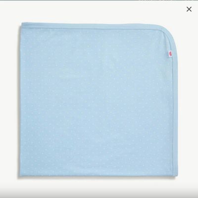 Pin Dot Blue Modal Baby Blanket