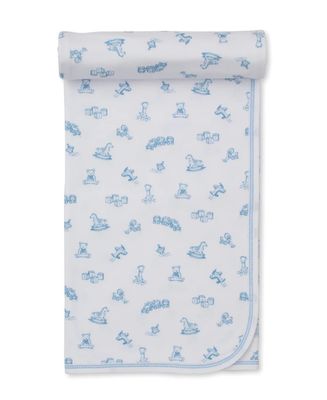Vintage Toy Treasures Blanket - Light Blue
