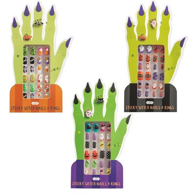 Sticky Witch Nail &amp; Ring Set