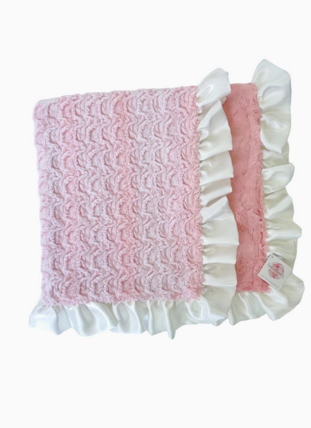 Coraluxe Marble Luxe Cuddle Blanket-Pink
