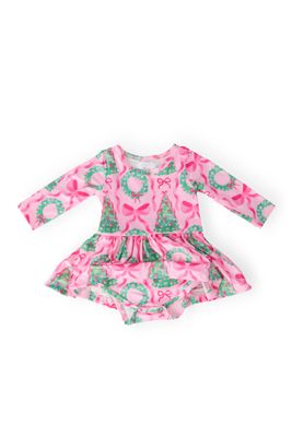 Jingle Bows L/S Pocket Twirl Bodysuit