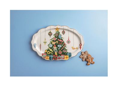 Christmas Tree Ornament Platter
