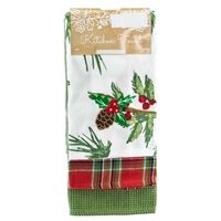 Pine Tea Towel Set of 3