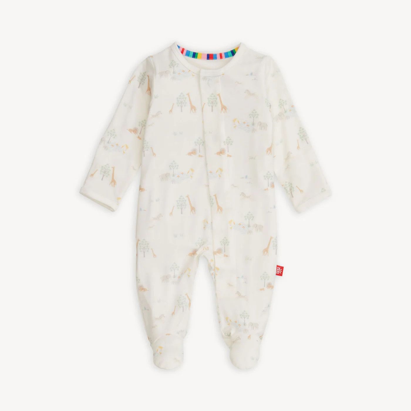 White Serene Safari Footie