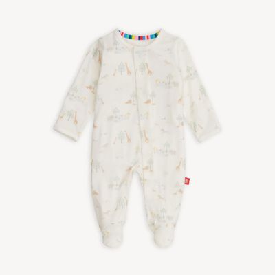 White Serene Safari Footie