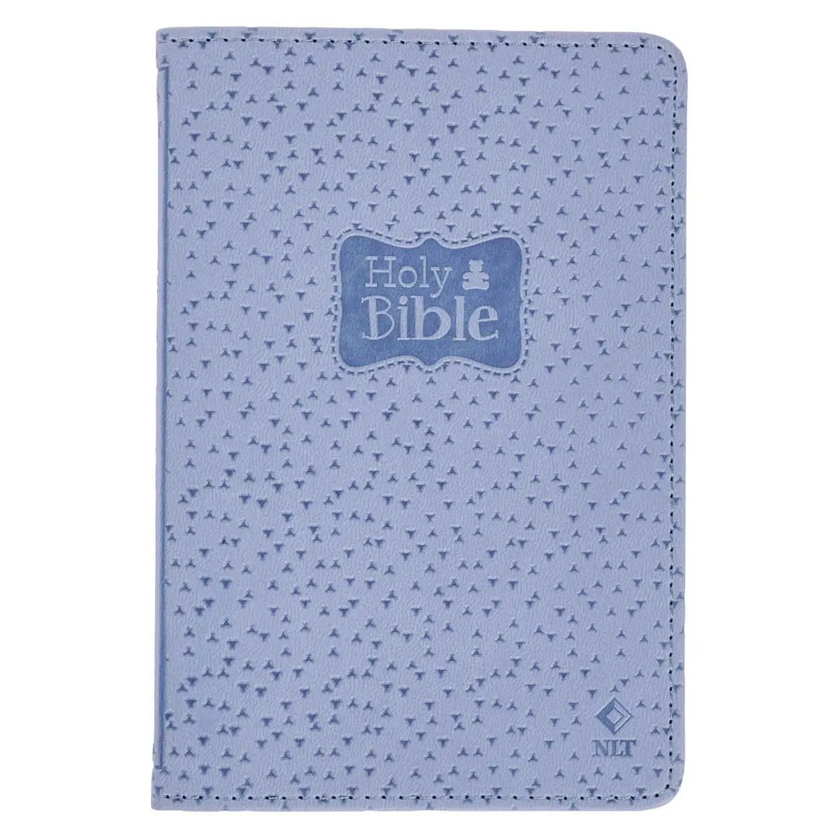 Bible Nlt Infant New Testament Faux Leather, Blue
